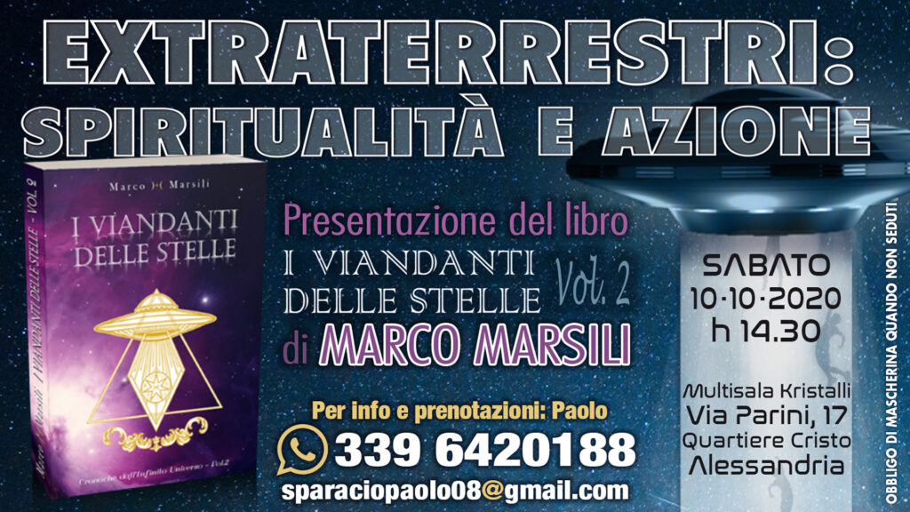Extraterrestri: spiritualità e azione – conferenza di Marco Marsili ad Alessandria