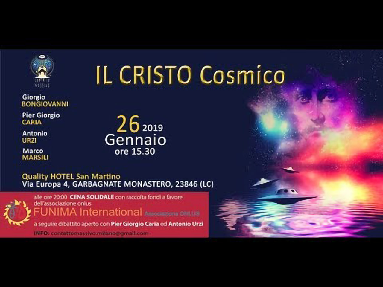 Il Cristo Cosmico: dibattito post conferenza a Garbagnate Monastero